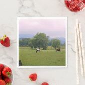 Wilde Pferde in der Höhlenbucht Serviette (Beispiel)