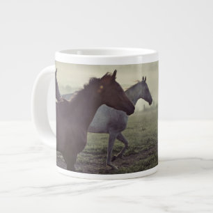 Wilde Pferde Jumbo-Tasse