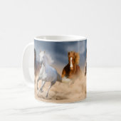 Wilde Pferde Land Lebende Tasse (Vorderseite Links)