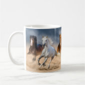 Wilde Pferde Land Lebende Tasse (Links)