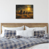 Wilde Pferde laufen Leinwanddruck (Insitu (Schlafzimmer))