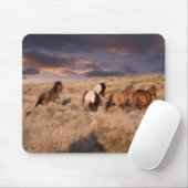 Wilde Pferde laufen Mousepad (Mit Mouse)