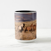 Wilde Pferde laufen Tasse (Zentrum)