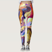 Wilde Pferde Leggings (Vorderseite)