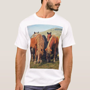 Wilde Pferde Livno Naturlandschaft T-Shirt