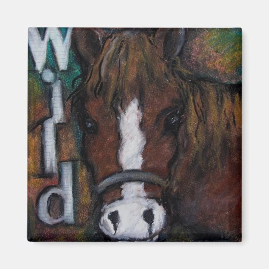 Wilde Pferde Magnet (Vorne)