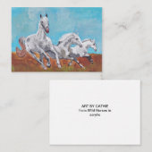 Wilde Pferde Mitteilungskarte (Vorne/Hinten)