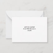 Wilde Pferde Mitteilungskarte (Rückseite)