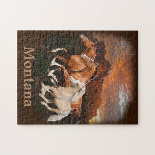 Wilde Pferde Montana Puzzle (Horizontal)