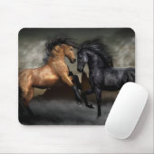 Wilde Pferde Mousepad (Mit Mouse)