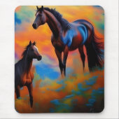 Wilde Pferde Mousepad (Vorne)