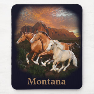 wilde Pferde Mousepad