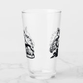 Wilde Pferde Mustangs in der Wüste Glas (Links)