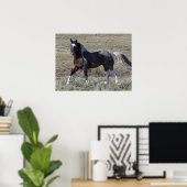 Wilde Pferde nach einem Staubbade Poster (Heimbüro)