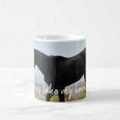 Wilde Pferde nehmen mir den Atem weg Kaffeetasse (Mittel)