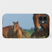Wilde Pferde Oklahoma Case-Mate iPhone Hülle (Rückseite (Horizontal))