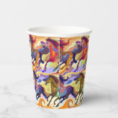 Wilde Pferde Pappbecher (Rechts)