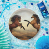 Wilde Pferde Pappteller (Party)