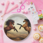 Wilde Pferde Pappteller (Party)