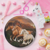 Wilde Pferde Pappteller (Party)