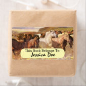 Wilde Pferde Pferde Reiten Art Persönliches Buchze (Insitu)