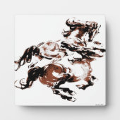 Wilde Pferde Plaque Fotoplatte (Vorderseite)