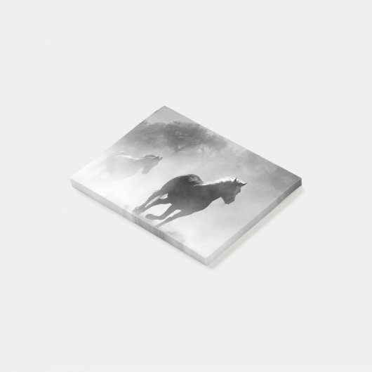 Wilde Pferde Post-it Klebezettel (angewinkelt)