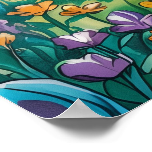 Wilde Pferde Poster (Ecke)