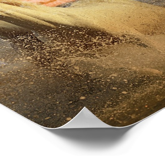 Wilde Pferde Poster mit Zitat (Ecke)