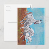 Wilde Pferde Postkarte (Vorne/Hinten)