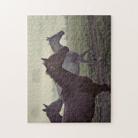 Wilde Pferde Puzzle (Vertikal)