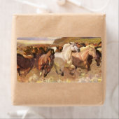 Wilde Pferde Run Stampede Art Address Label (Insitu)