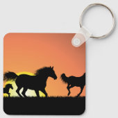 Wilde Pferde Schlüsselanhänger (Rückseite)