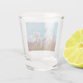 Wilde Pferde Schnapsglas (Rückseite)
