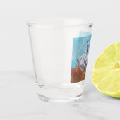 Wilde Pferde Schnapsglas (Links)