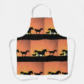 Wilde Pferde Schürze (Vorderseite)