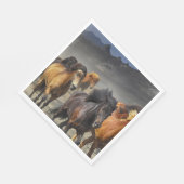 Wilde Pferde Serviette (Ecke)