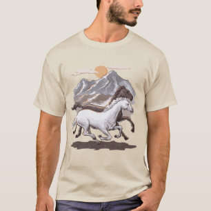 Wilde Pferde - Sonnenuntergang T-Shirt