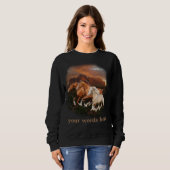 Wilde Pferde Sweatshirt (Vorne ganz)