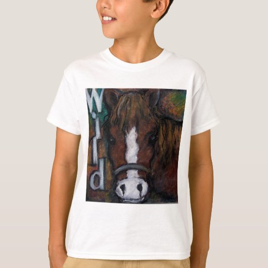 Wilde Pferde T-Shirt (Vorderseite)