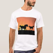 Wilde Pferde T-Shirt (Vorderseite)