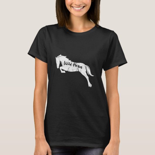 Wilde Pferde T-Shirt (Vorderseite)