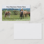 Wilde Pferde und Fohlen Visitenkarten Visitenkarte (Vorne/Hinten)