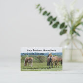 Wilde Pferde und Fohlen Visitenkarten Visitenkarte (Stehend Vorderseite)