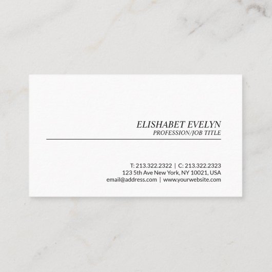 Wilde Pferde Visitenkarte (Rückseite)