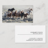 Wilde Pferde Visitenkarte (Vorne/Hinten)