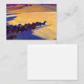 Wilde Pferde von Nevada, 1927 von Maynard Dixon Mitteilungskarte (Vorne/Hinten)