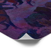 Wilde Pferde von Nevada, 1927 von Maynard Dixon Poster (Ecke)