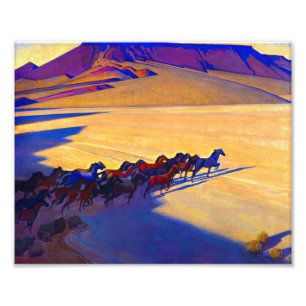 Wilde Pferde von Nevada von Maynard Dixon Fotodruck