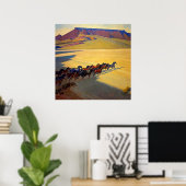 "Wilde Pferde von Nevada" von Maynard Dixon Poster (Heimbüro)